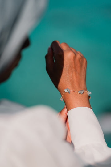 Aquamarine Stone Natural Bracelet